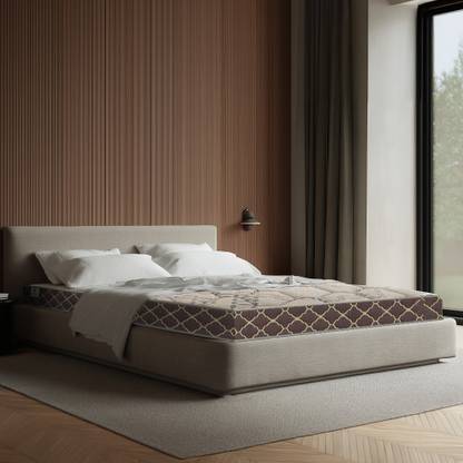 Sleepwell Pro Fitrest, Medium Firm 6 inch Single High Resilience (HR) Foam Mattress