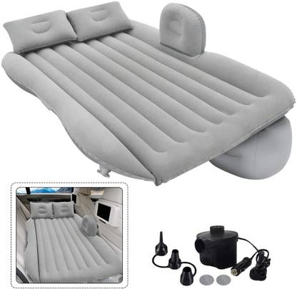 SASTIKAM Polyvinyl Mattress Sleeping Pad Premium Car Air Mattress|Car Inflatable Bed with Pump & 2 Air Pillow Car Inflatable Bed