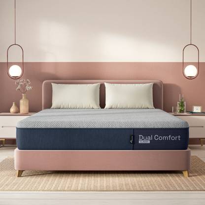Wakefit Dual Comfort - Reversible Hard & Soft 6 inch King High Resilience (HR) Foam Mattress