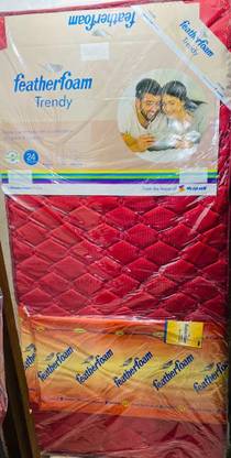 Sleepwell Trendy 4 inch Single High Resilience (HR) Foam Mattress