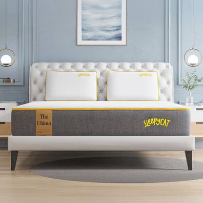 SleepyCat CoolTEC Medium Soft with AirGen Memory Foam 8 inch Double High Density (HD) Foam Mattress