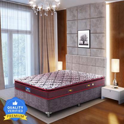 PEPS Restonic Sanibel Pillow Top Maroon 6 inch Double Bonnell Spring Mattress