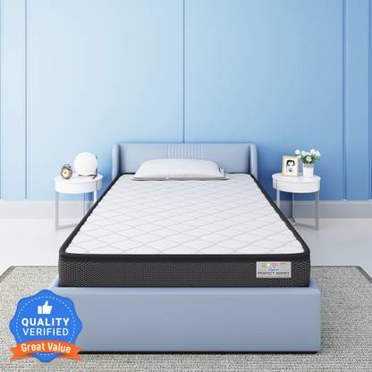 Flipkart Perfect Homes Nyx Orthopedic High Density 4 Inch Single Bonded Foam Mattress