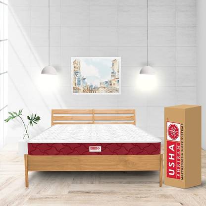 Usha Shriram tru Spring with NPSS Tech 8 inches Single Bonnell Spring Mattress