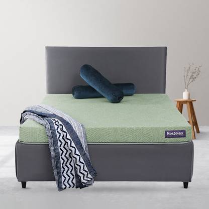 Restolex Restopedic Natural Latex Coir | Breathable Fabric | Spine & Firm Support | 5 inch Single Coir Mattress