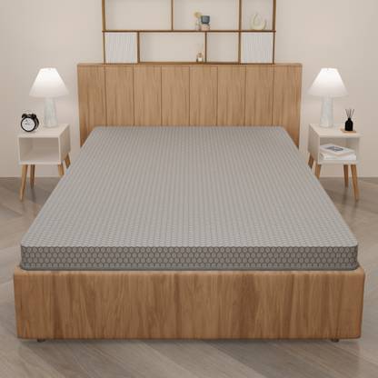 SleepyHug Spinex Plus 3 inch Double High Resilience (HR) Foam Mattress