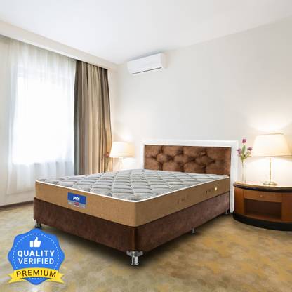 PEPS Restonic Opulence Normal Top Beige 10 inch Single Bonnell Spring Mattress