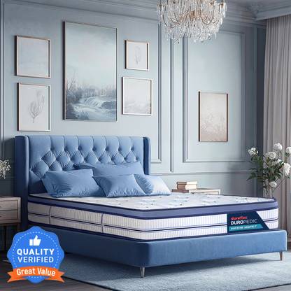 Duroflex Posture Perfect Duropedic - Doctor Recommended 5 Zone Dual Density Orthopedic 6 + 2 inch Double Pocket Spring Mattress