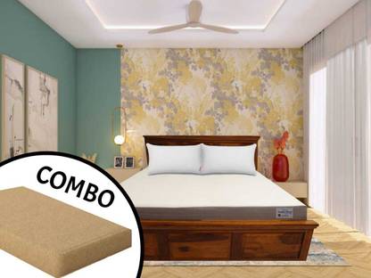 Happy Sleep Premium Ortho Foam Small Size Mattress + 100% Waterproof Mattress Protector 6 inch Single Memory Foam Mattress