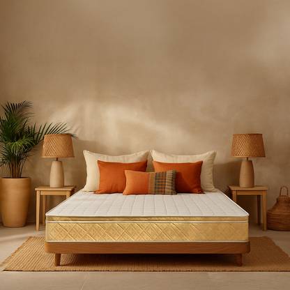 KURLON Supernova, 3 Zone Pocket Spring, Medium-Firm 6 inch King High Density (HD) Foam Mattress