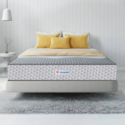 Sleepwell Ortho PRO Spring with Airvent Technology- Impressions Memory Foam 8 inch Queen Pocket Spring Mattress
