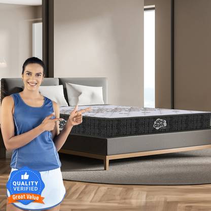 Centuary Mattresses Sleepables Ortho Pocketed Zero Partner Disturbance Plush Quilted 6 inch Single Pocket Spring Mattress