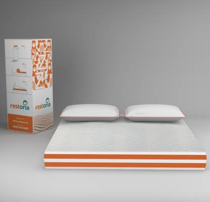 RESTORIA Kultek Orthopaedic Memory Foam Mattress with Zipper Cover 6 inch King Cotton Mattress