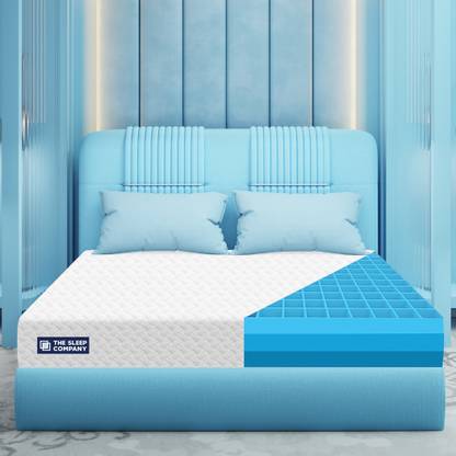 The Sleep Company SmartGRID Orthopedic - AIHA Certified Medium Firm Feel for Back Pain Relief| 5 inch Double High Density (HD) Foam Mattress