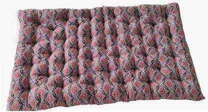IMSmartMart Box Quilt | Gadda Medium Tufted Soft Rui Gadda(Maroon Embroidery , Star) 5 inch Single Cotton Mattress