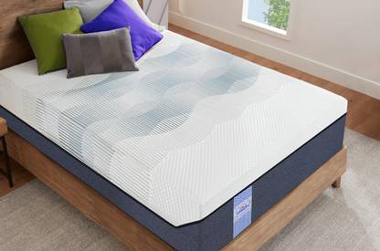 SPRINGTEK Aspire Heat Releasing 4 Layered Memory Orthopedic Grid 8 inch Queen High Resilience (HR) Foam Mattress