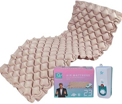 Q DEVICES Mattress with Compressor, Helps Prevent Bed Sore & Ulcers 4 inch Single High Density (HD) Foam Mattress