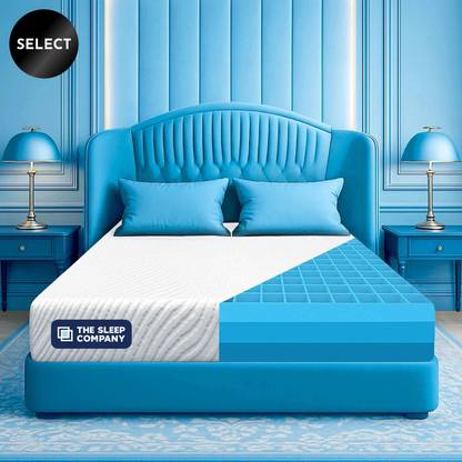 The Sleep Company SmartGRID Orthopedic - AIHA Certified Medium Firm Feel for Back Pain Relief| 6 inch King High Density (HD) Foam Mattress