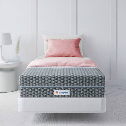 Sleepwell Ortho PRO Profiled Foam- Impressions Memory Foam & Airvent Cool Gel Technology 8 inch Single PU Foam Mattress