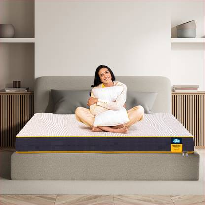 Centuary Mattresses Sleepables Dual Comfort Hard and Soft Reversible Roll Pack 6 inch King High Resilience (HR) Foam Mattress