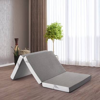 Wakefit Flexagon Trifold Pro 4 inch Single High Resilience (HR) Foam Mattress