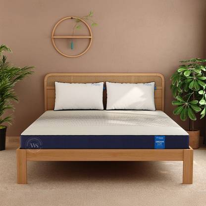 Wooden Street Penguin Dream Lux Orthopaedic Mattress | Medium Firm | Charcoal Infused Layer 8 inch King Memory Foam Mattress