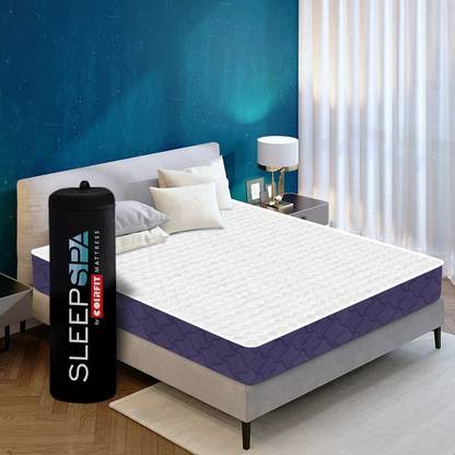 SLEEPSPA LA SWIRL COOLING GEL CONVULATED with HerbFRESH��TECHNOLOGY 6 inch Single Memory Foam Mattress