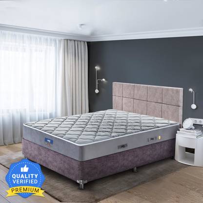PEPS Restonic Ardene Normal Top Grey 8 inch Queen Pocket Spring Mattress