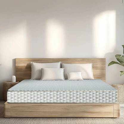 Sleepwell Dual Pro Profiled Reversible, Triple-layered Anti Sag Tech 5 inch Single PU Foam Mattress