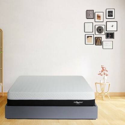 Feelmax Softmax Memory Foam Bed Mattress 4 inch Double High Resilience (HR) Foam Mattress