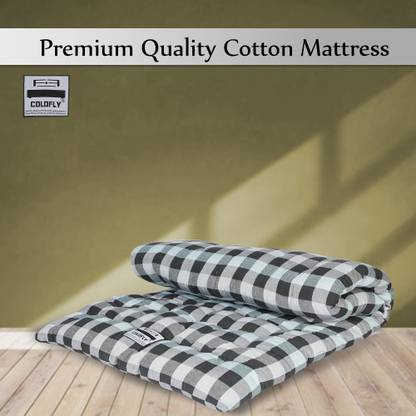 COLOFLY Soft Cotton Easy Foldable Light Weight 4 inch Single Cotton Mattress