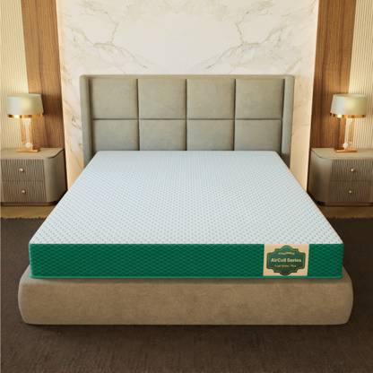 SleepyHug AirCell Series Dual Ortho Reversible Orthopedic 2-layer OrthoMatrix Soft Foam 5 inch Queen High Resilience (HR) Foam Mattress