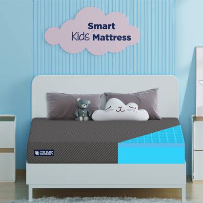The Sleep Company Smart Kids| Scientifically designed for growing kids| 4 inch Single High Density (HD) Foam Mattress