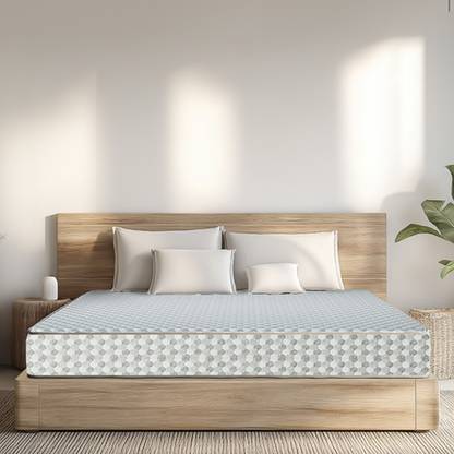 Sleepwell Dual Pro Profiled Reversible, Triple-layered Anti Sag Tech 6 inch Single PU Foam Mattress