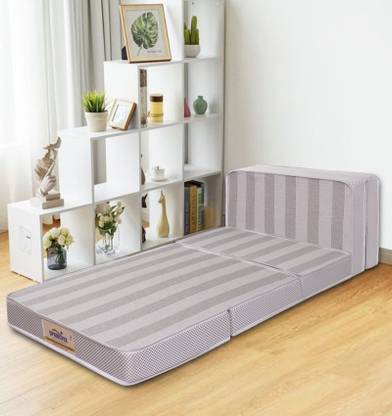 SPRINGTEK 3 Folding/Travel 4 inch Double PU Foam Mattress