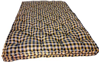 Deevine Craft 6X6 ft or 72X72X5 Inches Double Bed King Size Mattress and Pillow Combo 5 inch Single Cotton Mattress