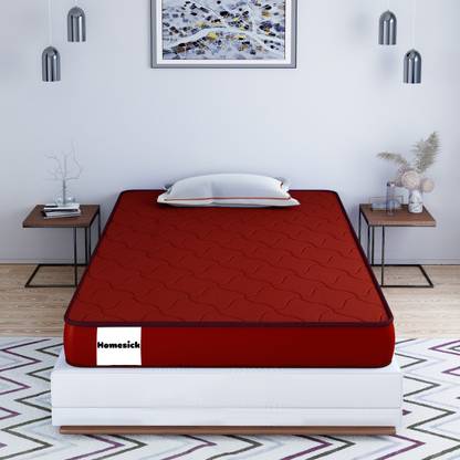 Homesick Starline Dual Plus - Soft & Hard 4 inch Single PU Foam Mattress