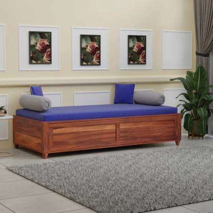 WOODTREND Sheesham Solid Wood Diwan Bed with Storage | Single Box Bed for Living Room Solid Wood Single Box Bed