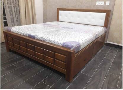 rtss 5" CHOCOLATE COT 1 Solid Wood Queen Box Bed
