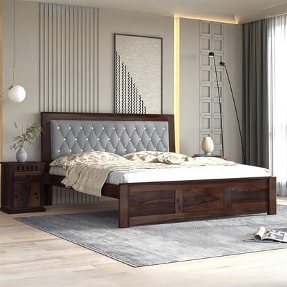 SONA ART & CRAFTS Solid Wood King Bed