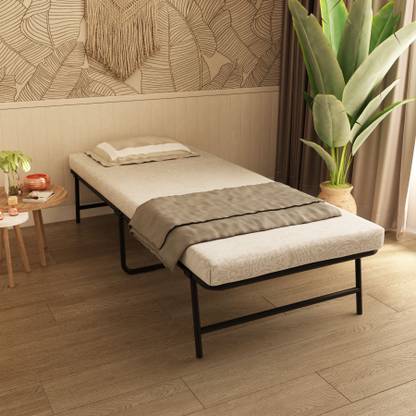 homdec Aquila Folding Platform Bed Frame with Tool Setup (30" x 72"), Sturdy Metal Single Bed