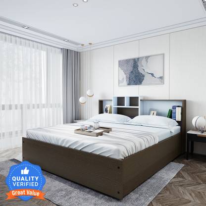 CARLTON LONDON Symphony Engineered Wood Queen Box Bed