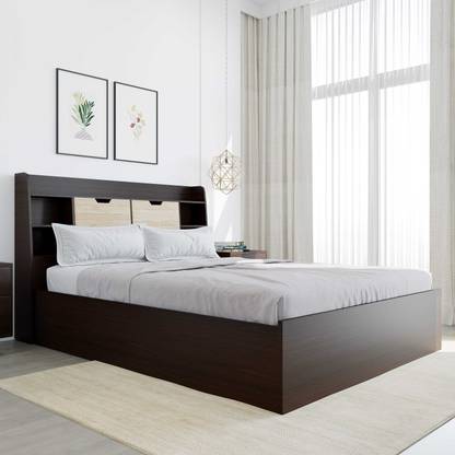 Nilkamal RIVA With Storage Engineered Wood Queen Box Bed