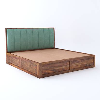 B&B HOMES Alkin Solid Wood King Box Bed, 208 cm x 193 cm (6.82 ft x 6.33 ft)