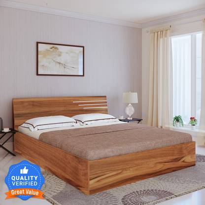 Bharat Lifestyle Amsterdam Engineered Wood Queen Bed, 204 cm x 155 cm (6.69 ft x 5.09 ft)