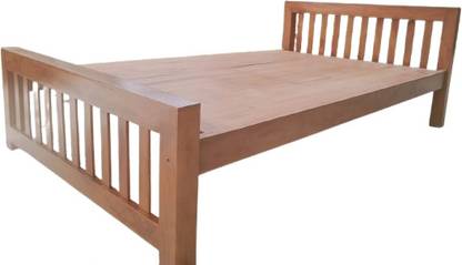 HOME DREAMS Kerala Mahogany Wood l Nilambur Furniture I Double Sized Bed - LKJ02D Solid Wood Double Bed
