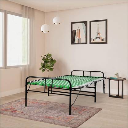SOUTH WHALES - Trust Never Sinks Foldable Bed Portable Single Folding Bed Niwar Charpai Khatiya Bed for Sleeping Metal Single Bed