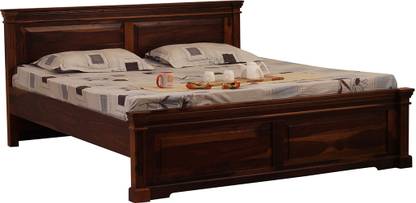 ROYAL FINISH Stellar King Size(72"x78") Without Storage,12-Month Warranty,Natural Colour Solid Wood King Bed
