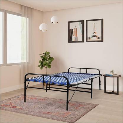 SOUTH WHALES - Trust Never Sinks Foldable Bed Portable Single Folding Bed Niwar Charpai Khatiya Bed for Sleeping Metal Single Bed