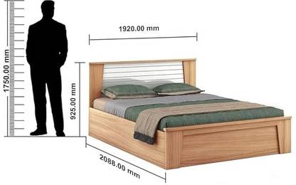Hometown Ambra Engineered Wood King Hydraulic, Box Bed